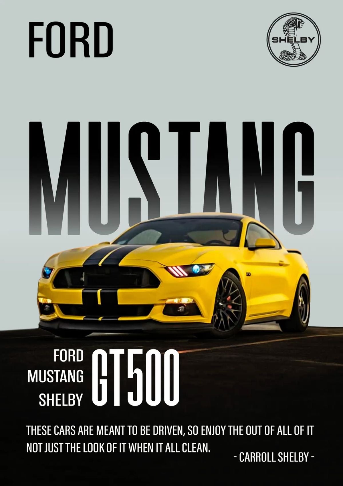 Legendary Mustang — Classic Muscle Car Wall Art (Digital Download)”