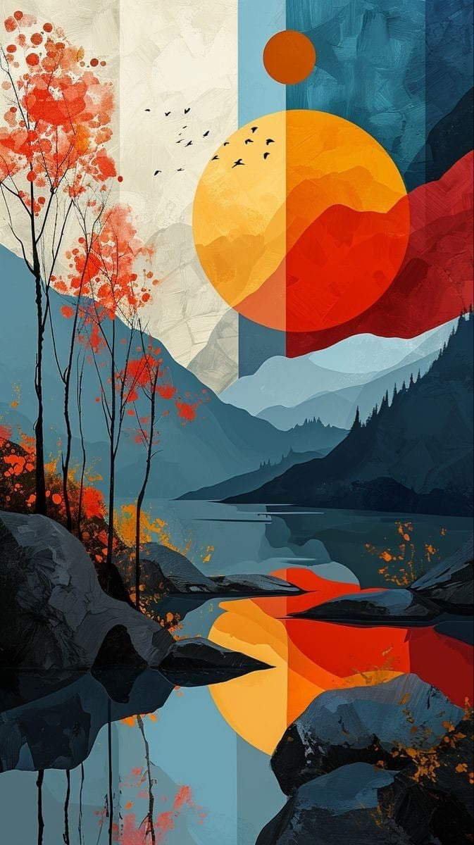 Calm & Vibrant Aesthetic Wall Art |pack of 10 Instant Digital Download