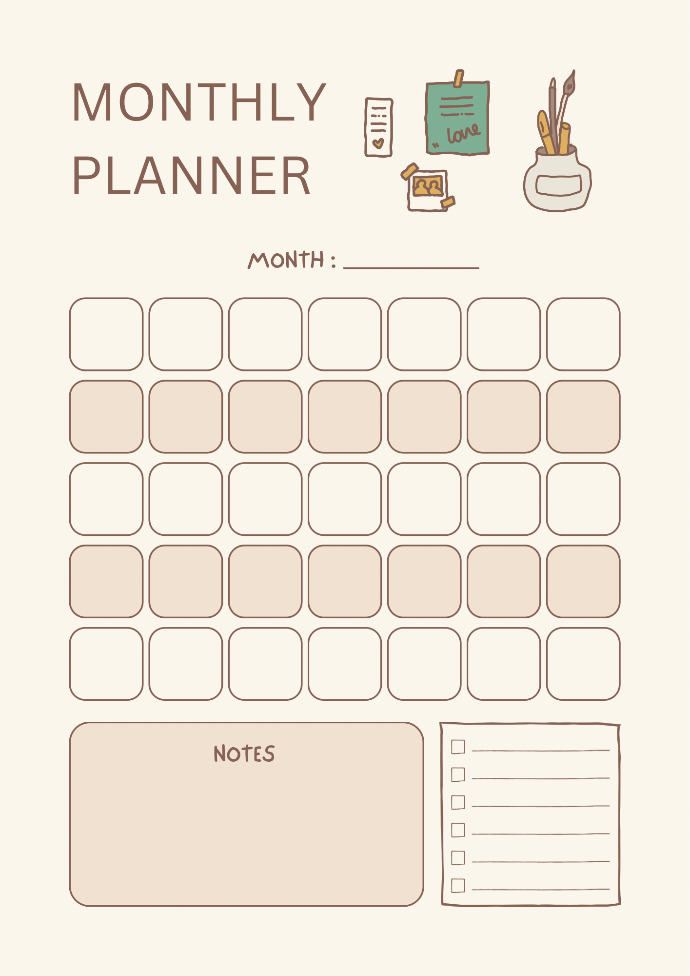 Ultimate 2026 Printable Planner Bundle – Daily, Weekly, Monthly & Yearly Organizer | Minimal Boho Design | Instant Download