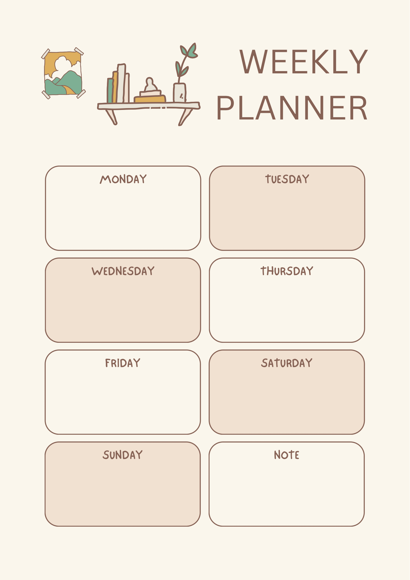 Ultimate 2026 Printable Planner Bundle – Daily, Weekly, Monthly & Yearly Organizer | Minimal Boho Design | Instant Download
