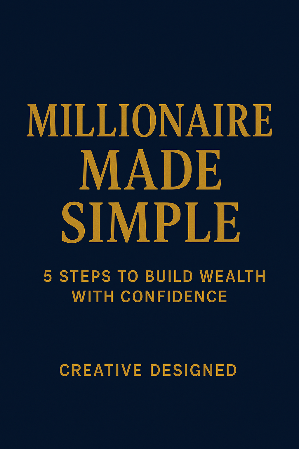 Millionaire Made Simple — 5 Steps to Build Wealth with Confidence (Digital eBook)