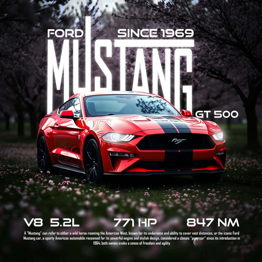 Legendary Mustang — Classic Muscle Car Wall Art (Digital Download)”